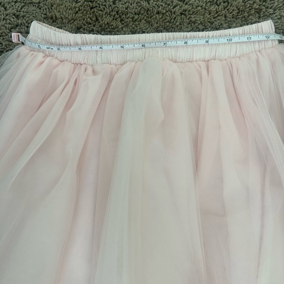 Elegant Pink Tulle Floor Length Skirt - Picture 5 of 5